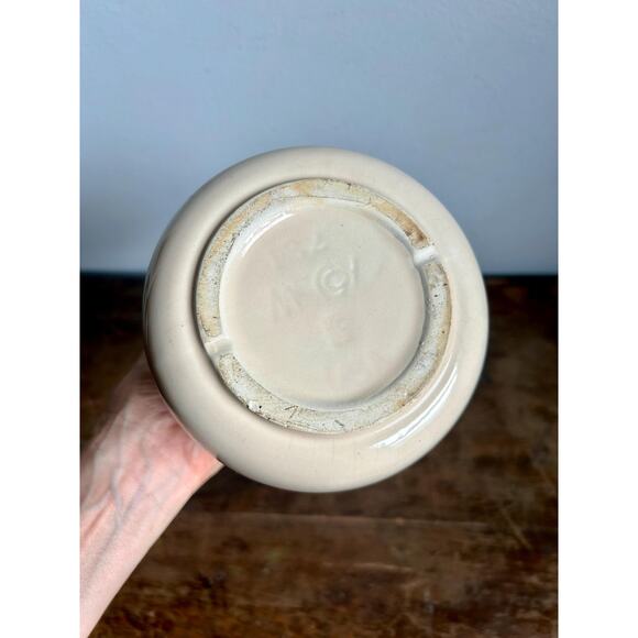 Vintage Two Tone Farmhouse Style Pitcher | McCoy Pottery | Brown and Cream - Picture 6 of 6